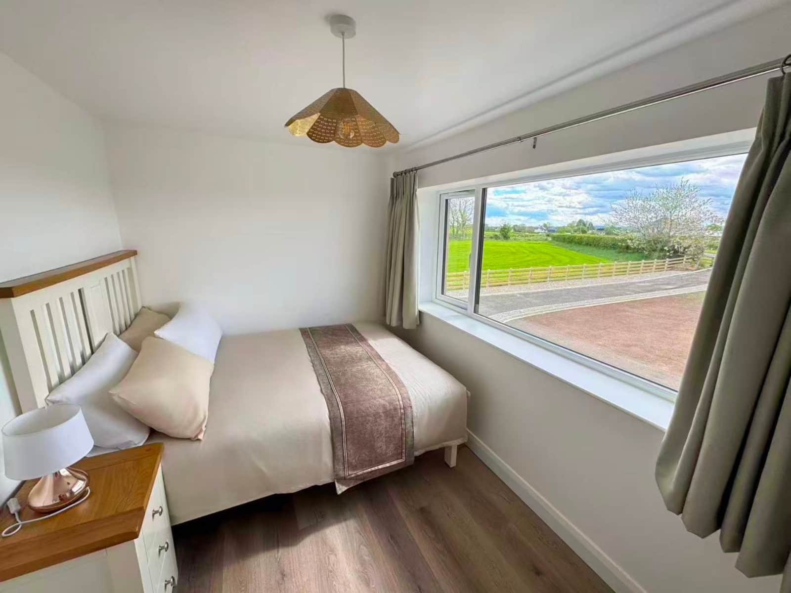 Bedroom three with countryside view